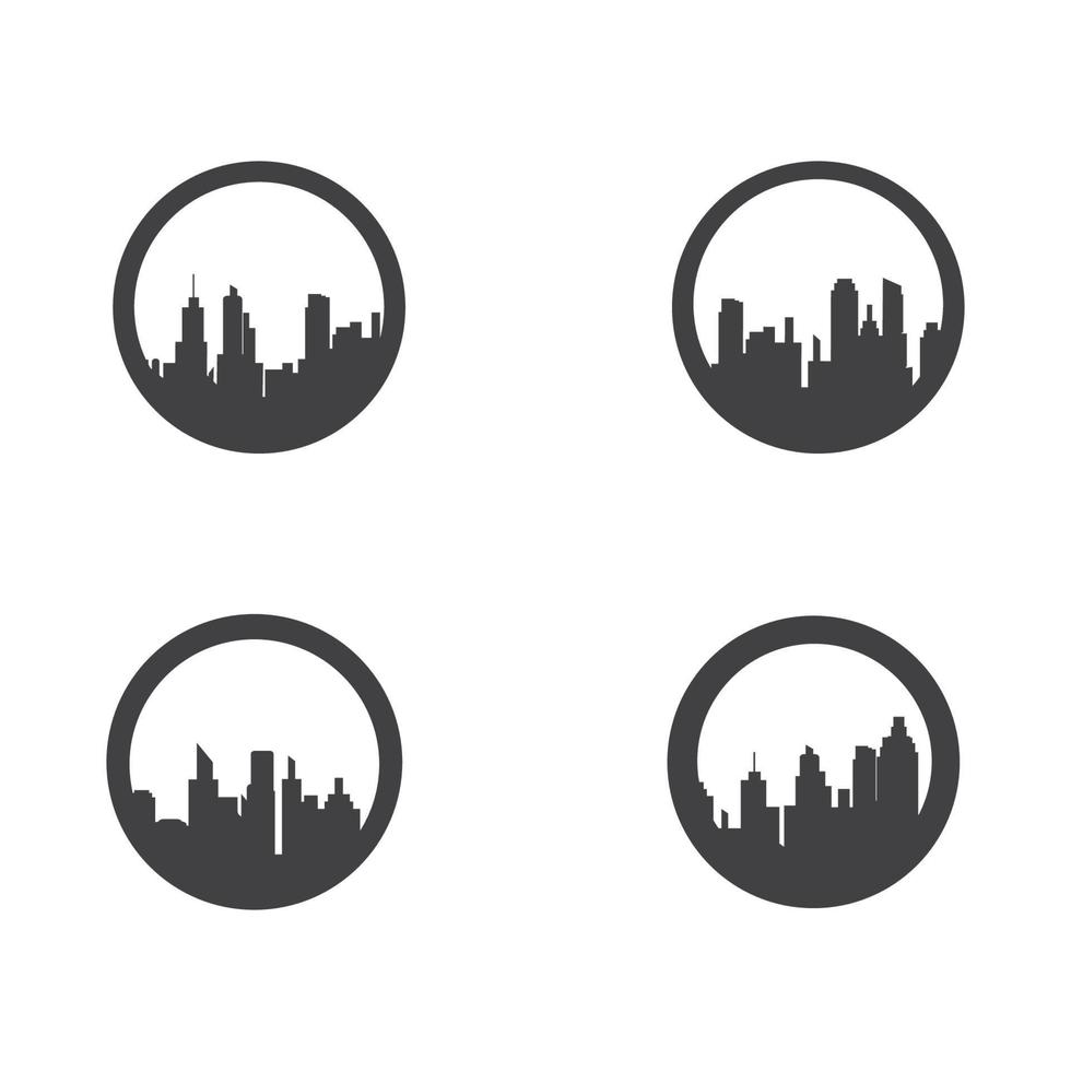 city skyline background vector