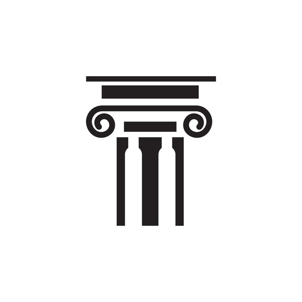 Column icon Template vector illustration design