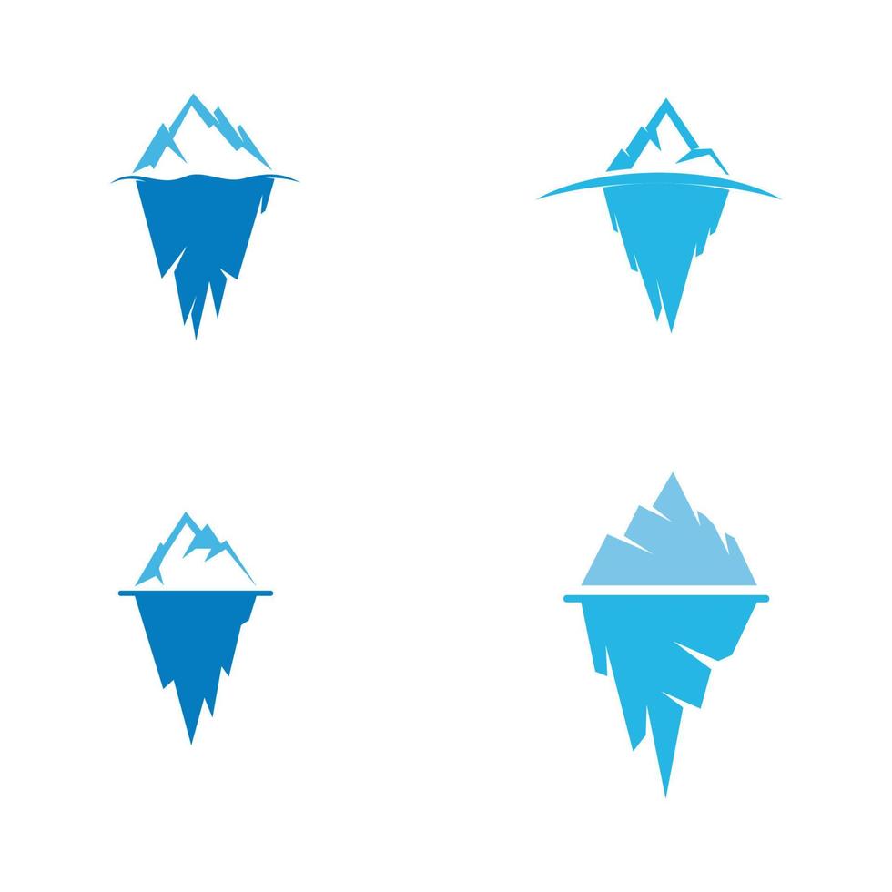 Ilustración de vector de iceberg