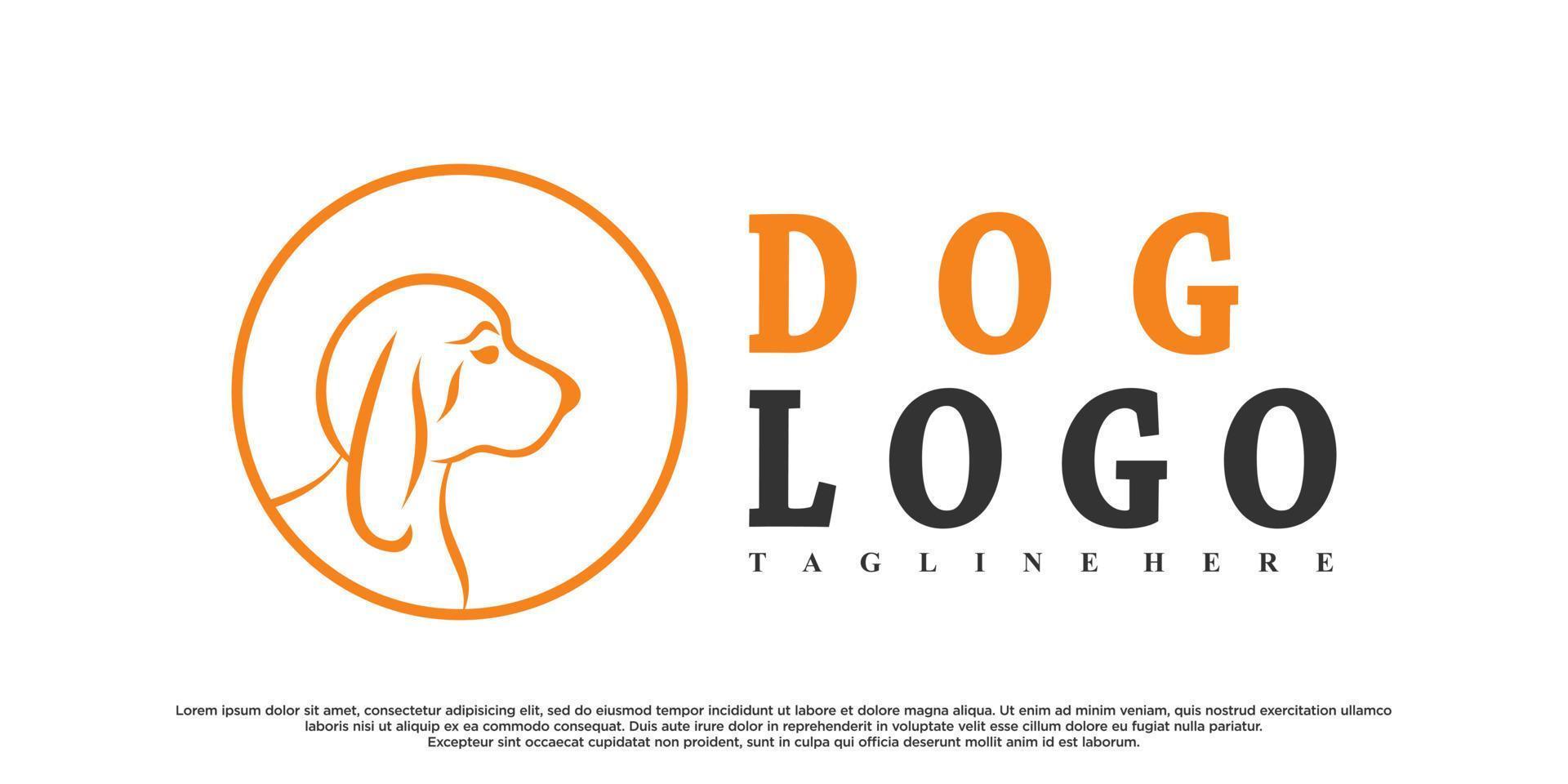 diseño de logotipo de icono de estilo de mascota con vector premium de concepto único creativo
