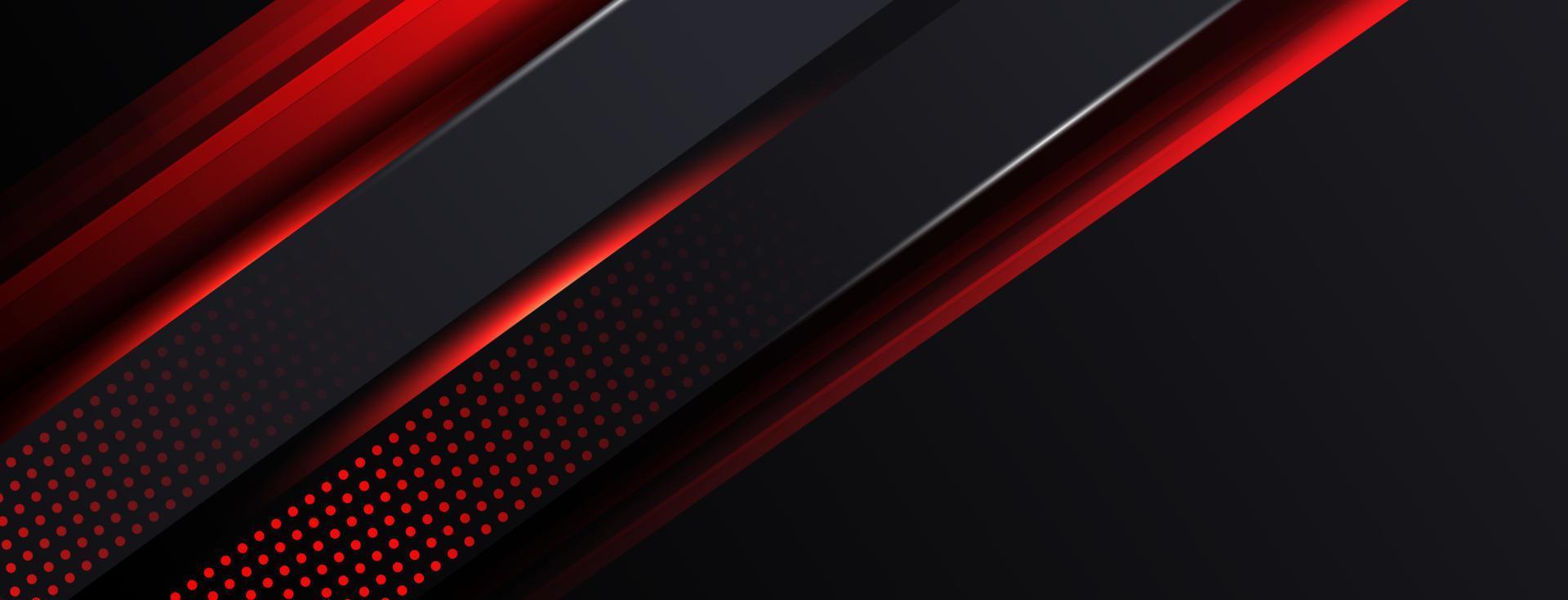 geometric motion lines futuristic technology red black abstract background presentation template isolated vector. vector