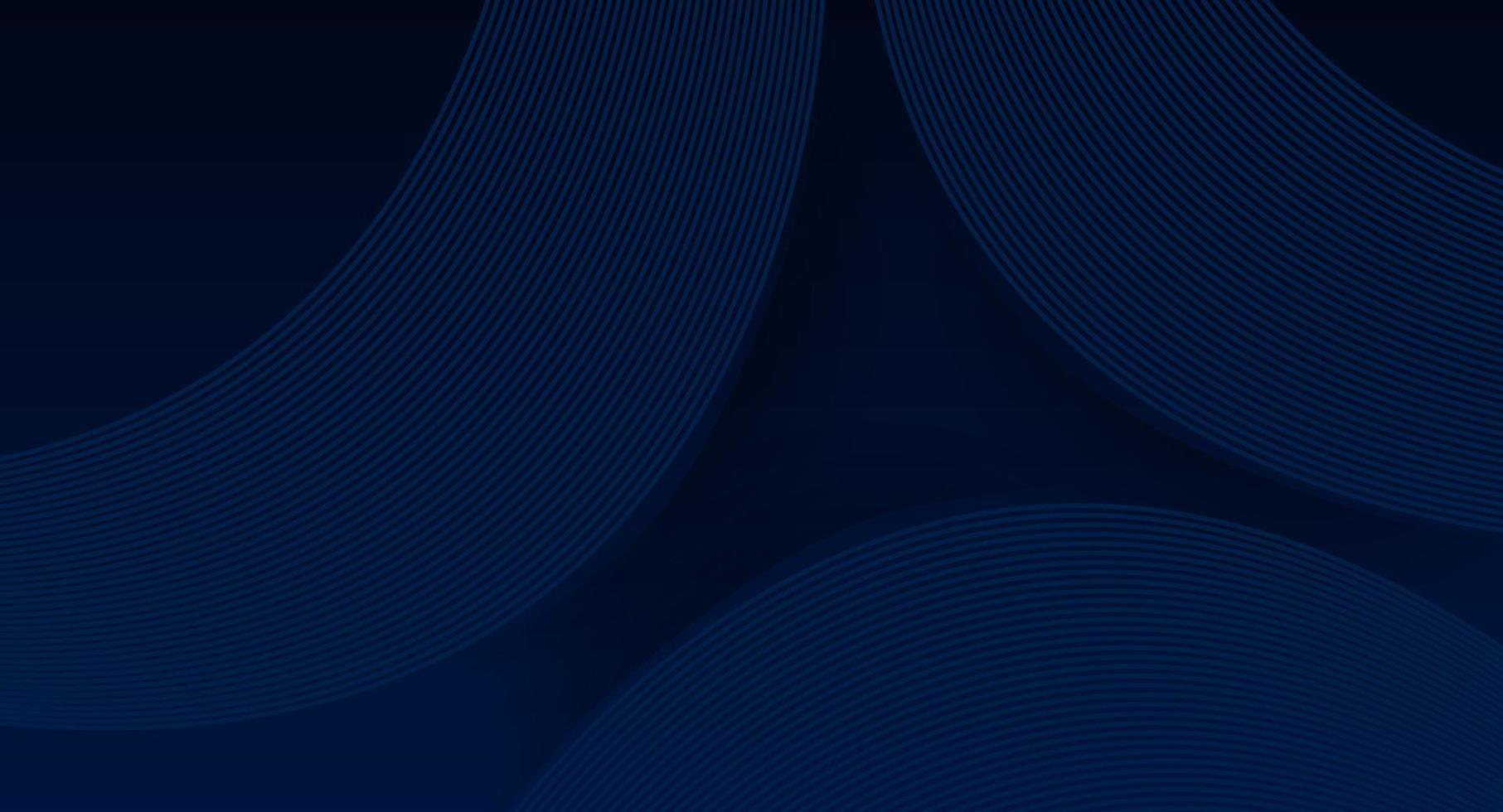 modern wave curve abstract dark blue background, blending curve lines wave. Vector illustration.