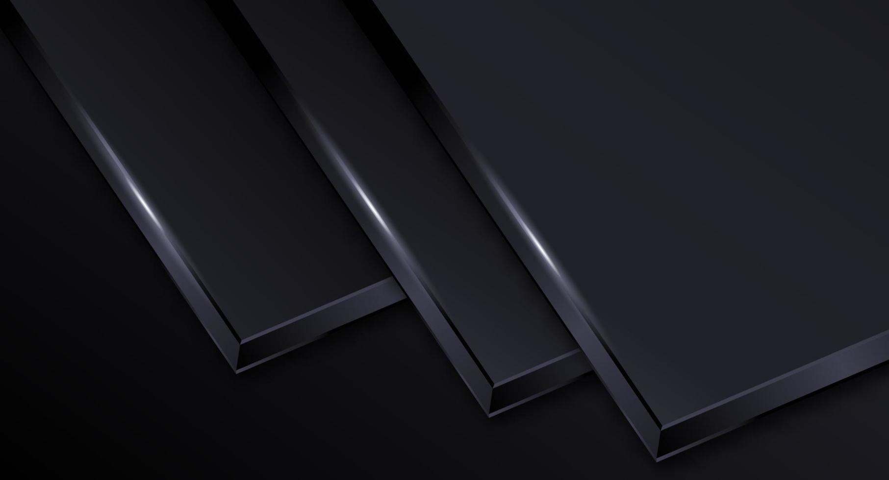 Modern Dark background geometric shape Abstract presentation template isolated vector