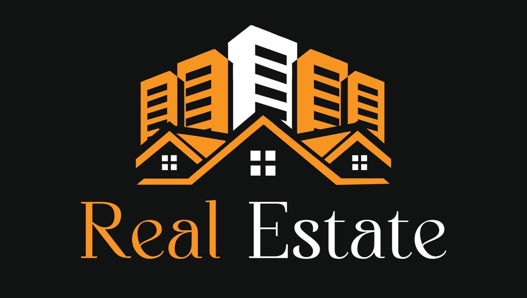Modern Real Estate Property or Housing Society Logo Design vector