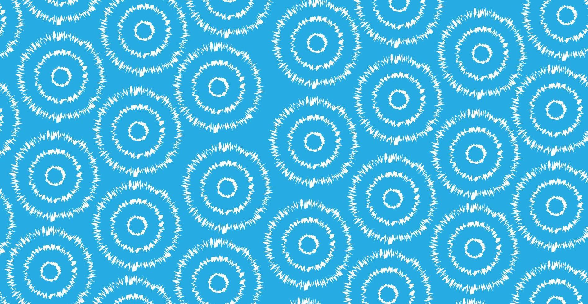 abstract circle distorted round blue seamles background vector