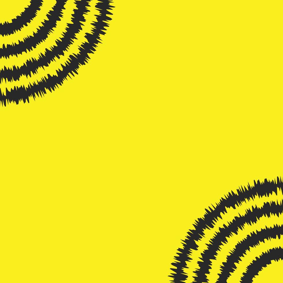 abstract circle distorted round yellow seamles background vector