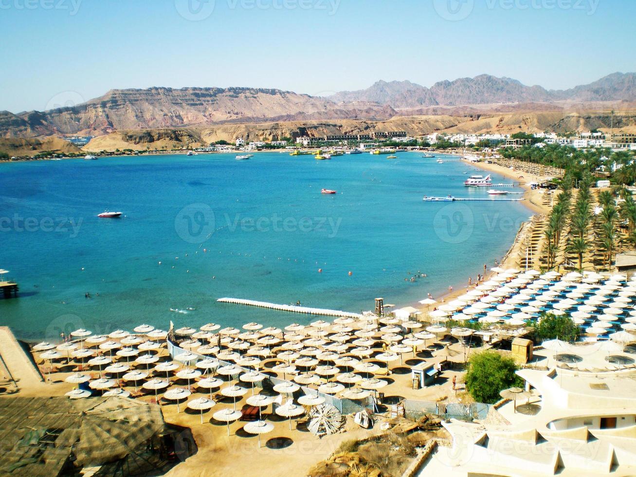 Red Sea near the central ancient part of the city of Sharm  el Sheikh photo