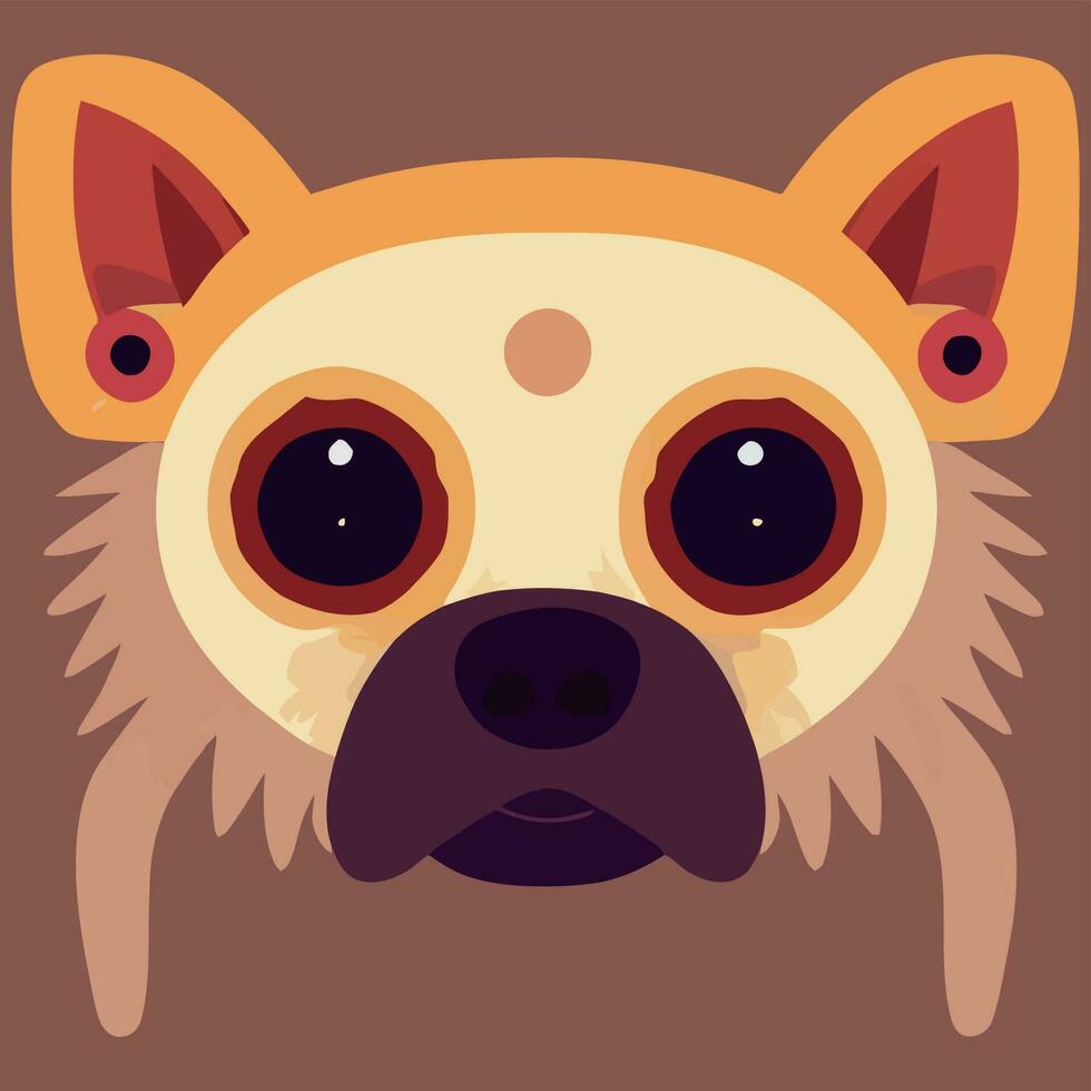 ilustración gráfica vectorial de perro aislado bueno para logotipo, icono, mascota, imprimir o personalizar su diseño vector