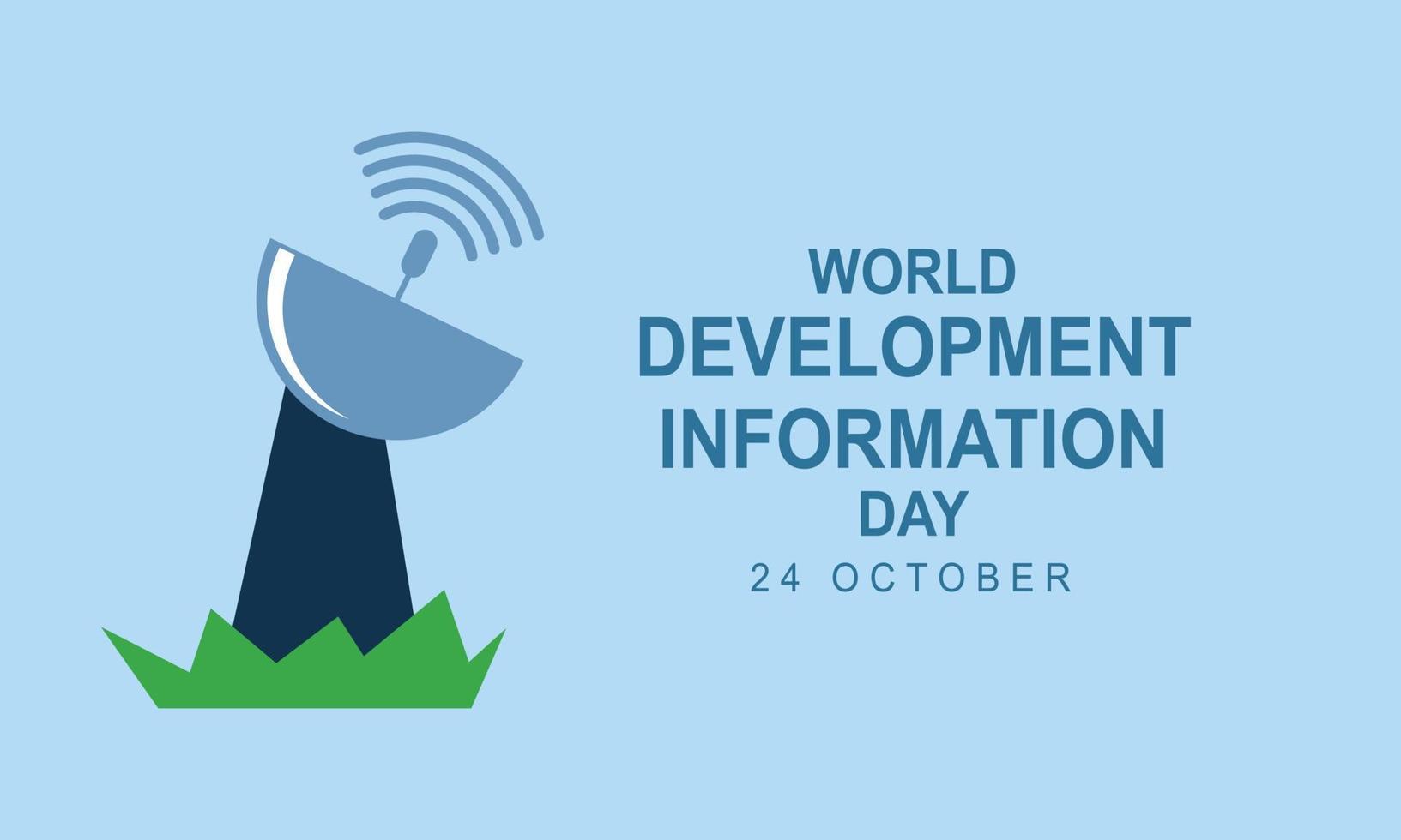 World Development Information Day. Technology Information icon illustration vector