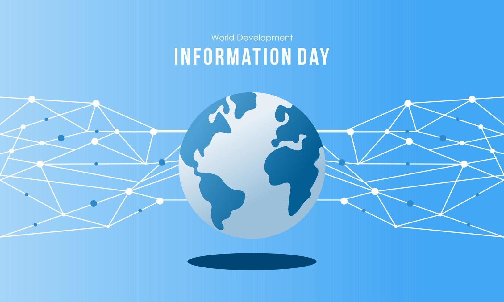 World Development Information Day. Technology Information icon illustration vector