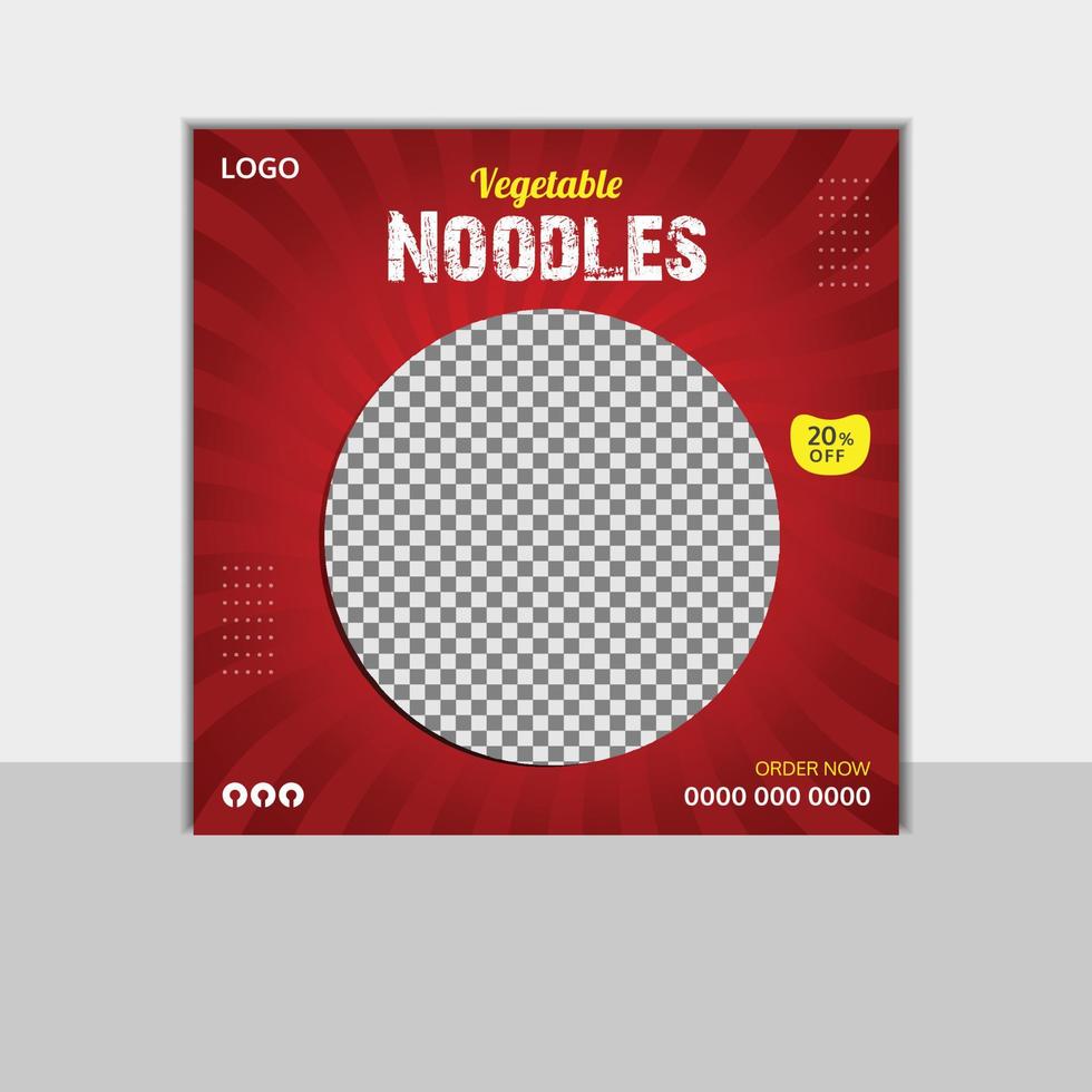 Food Design Template Noodles,Chicken,French fries Vector template,