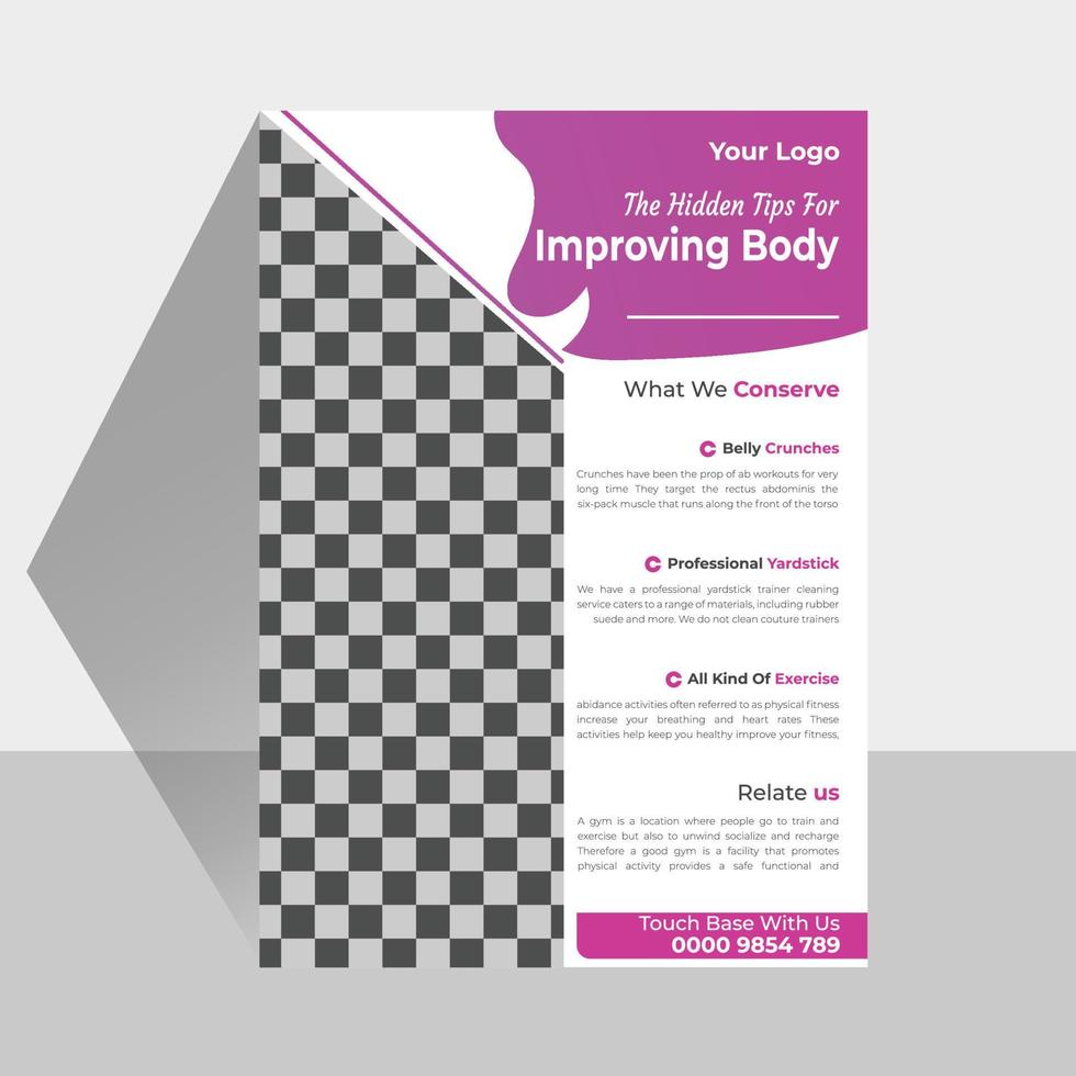 Gym flyer design vector file 13076589 vector art at vecteezy
