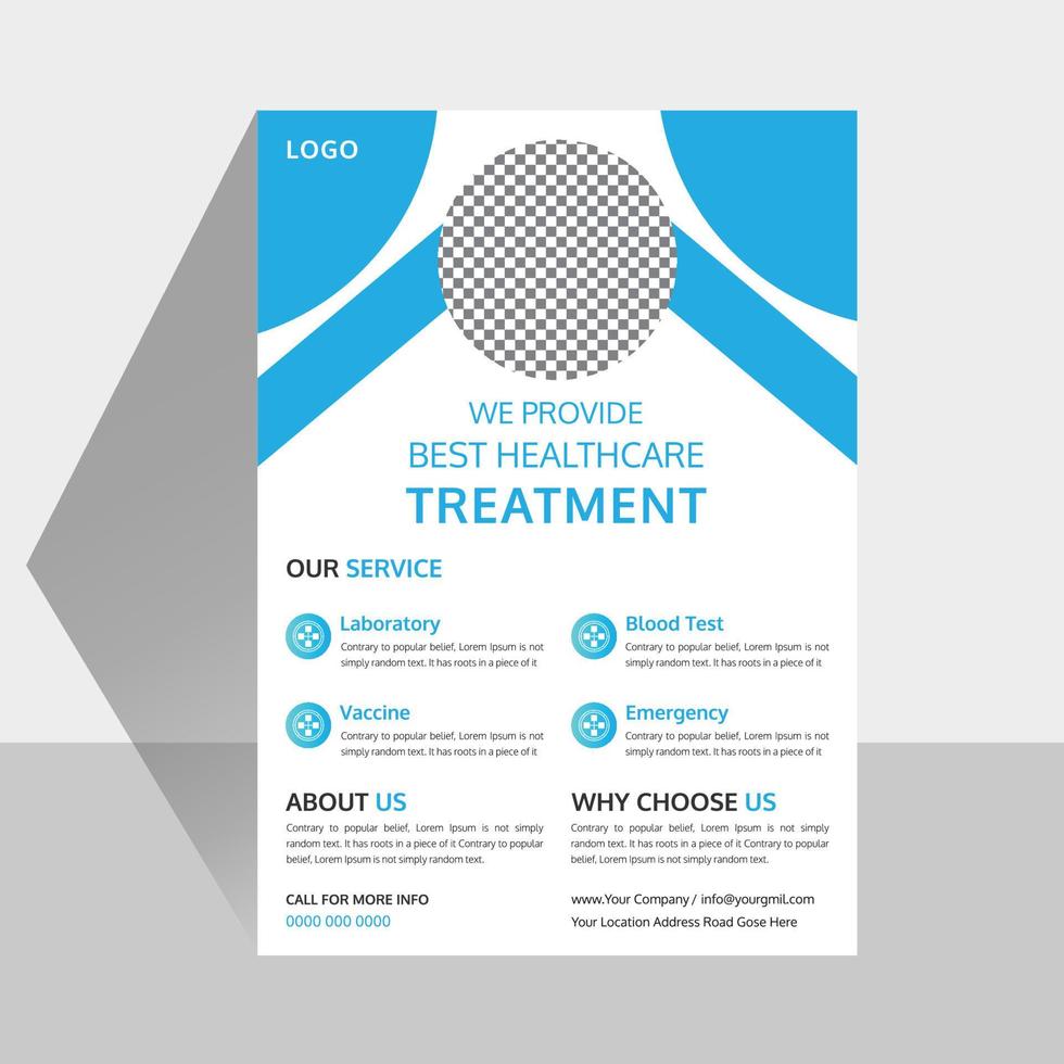 Medical Flyer Design Free Vector template