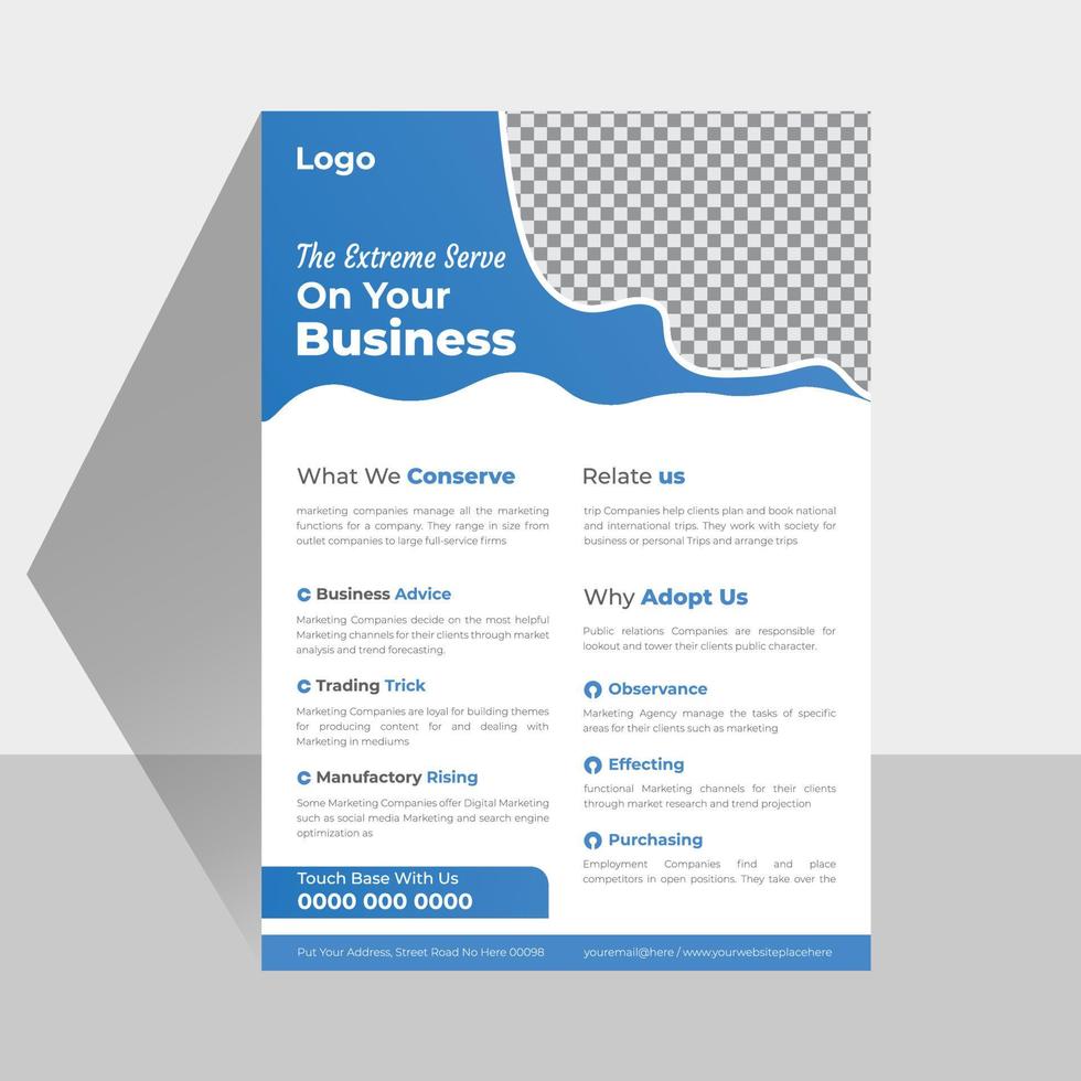 Professional Business Flyer Design Vector
