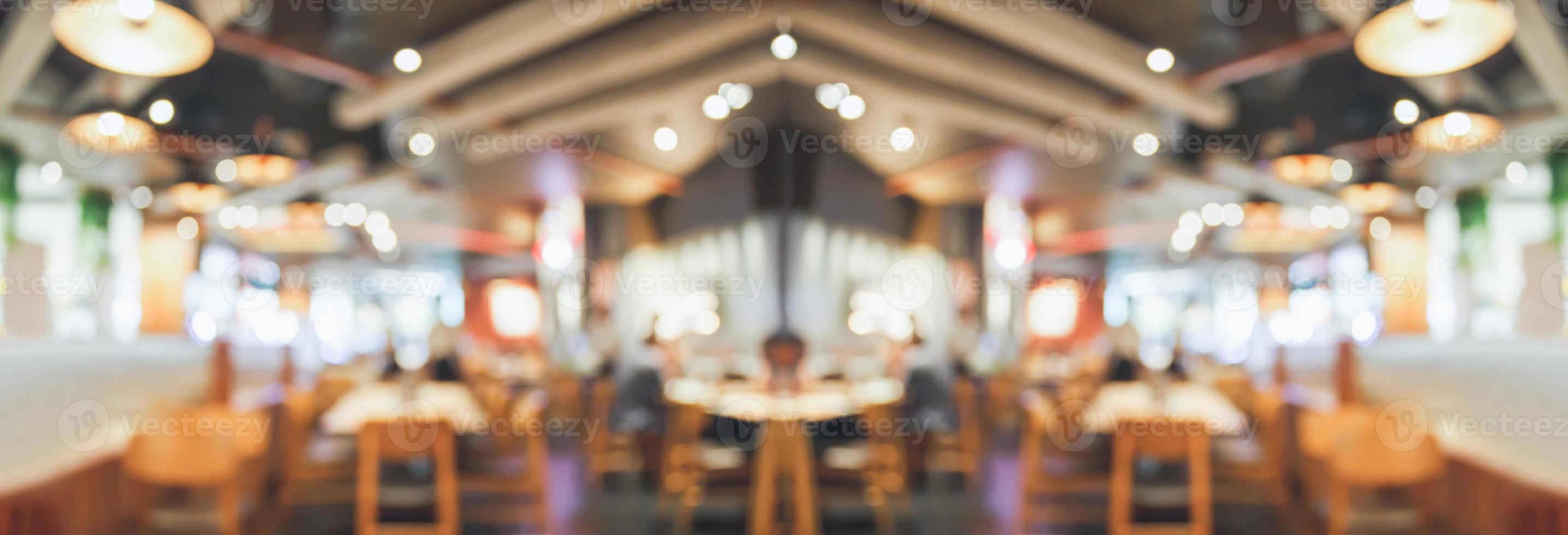 cafe restaurant interior blurred abstract vintage background photo