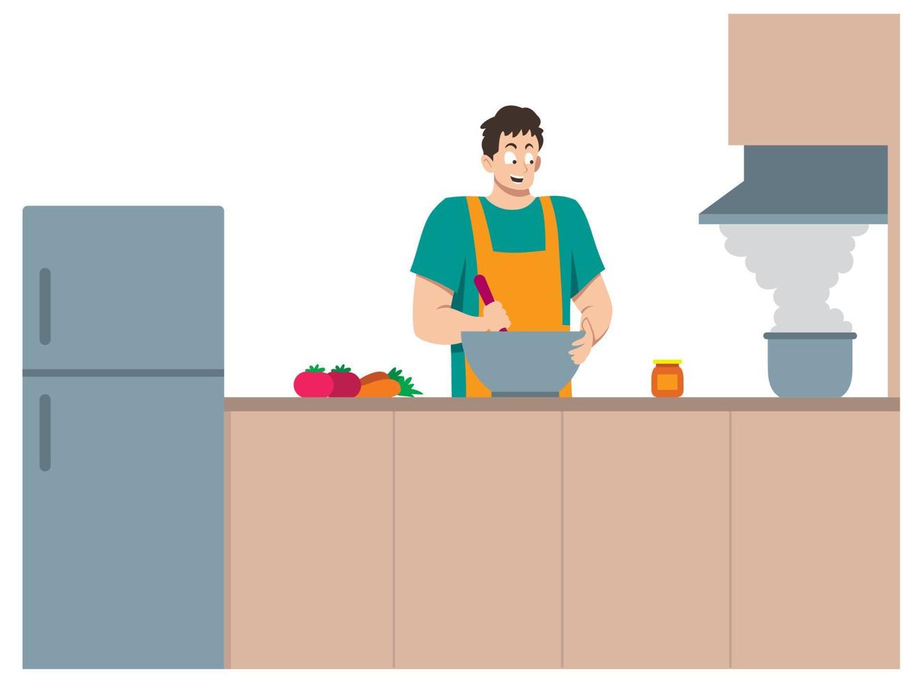 Cooking Man Chef vector