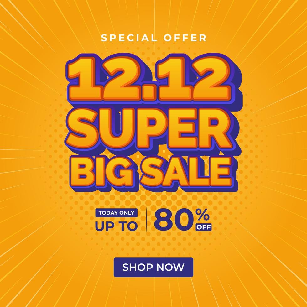 flash super big sale banner template vector