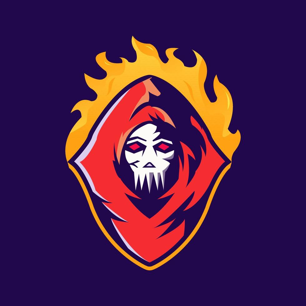 skull mascot logo design template. modern logo. skull illustration vector