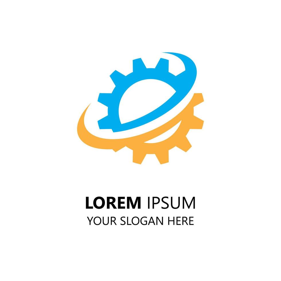 mechanic logo design vector