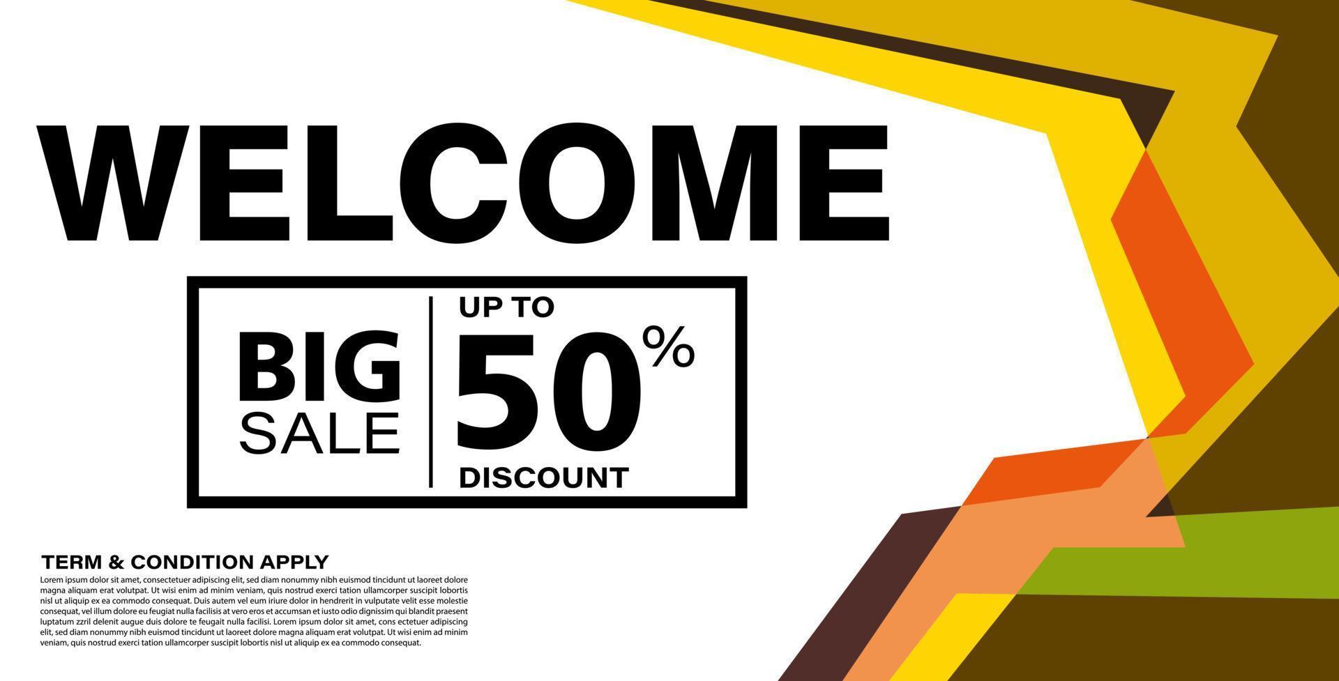 Colorful abstract geometric or fluid banner template. Giveaway, discount, cash back vector