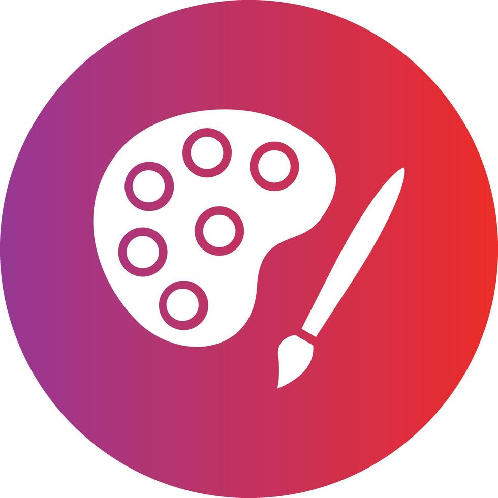 Color Palette Icon Style vector