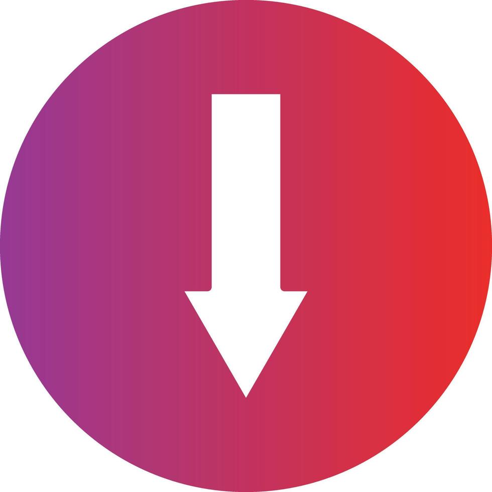 Down Arrow Icon Style vector