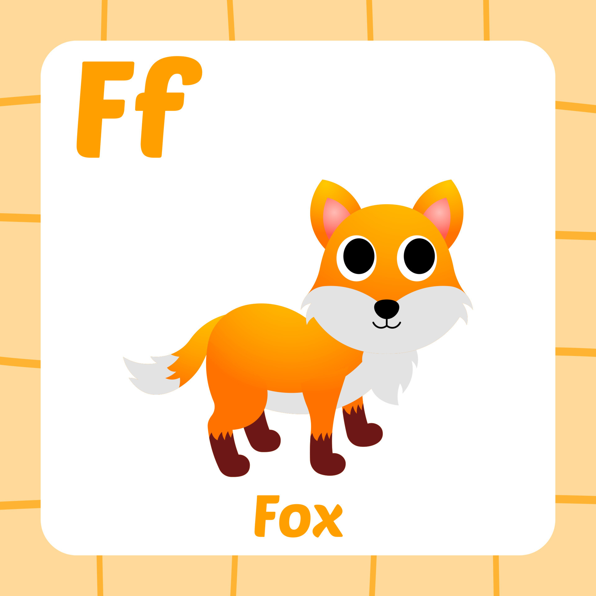 Flashcard For Kids Fox Vector 13077641 Vector Art At Vecteezy flashcard-for-kids-fox-vector-13077641-vector-art-at-vecteezy