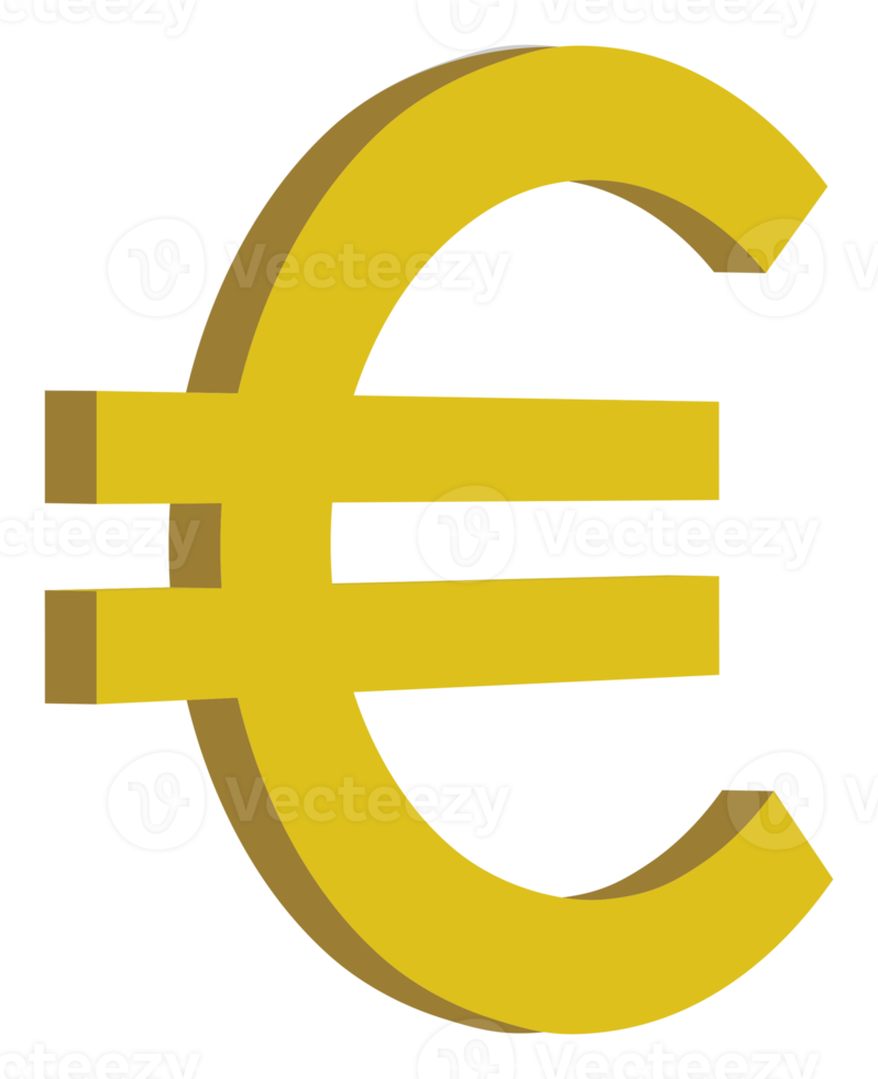 Euro-Symbol für Piktogramm oder Grafikdesignelement. Basis auf Vektorillustration. PNG-Format png