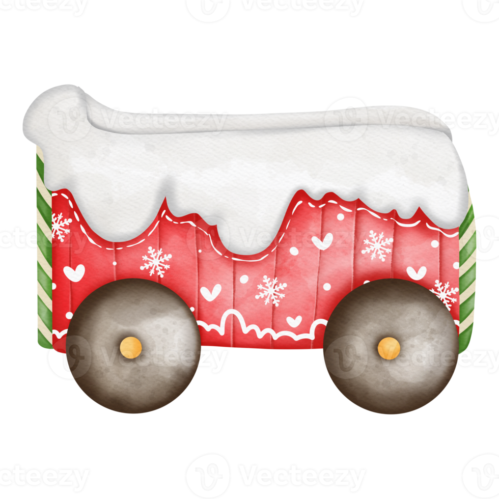 allegro Natale classico treno, Natale decorazione illustrazione png