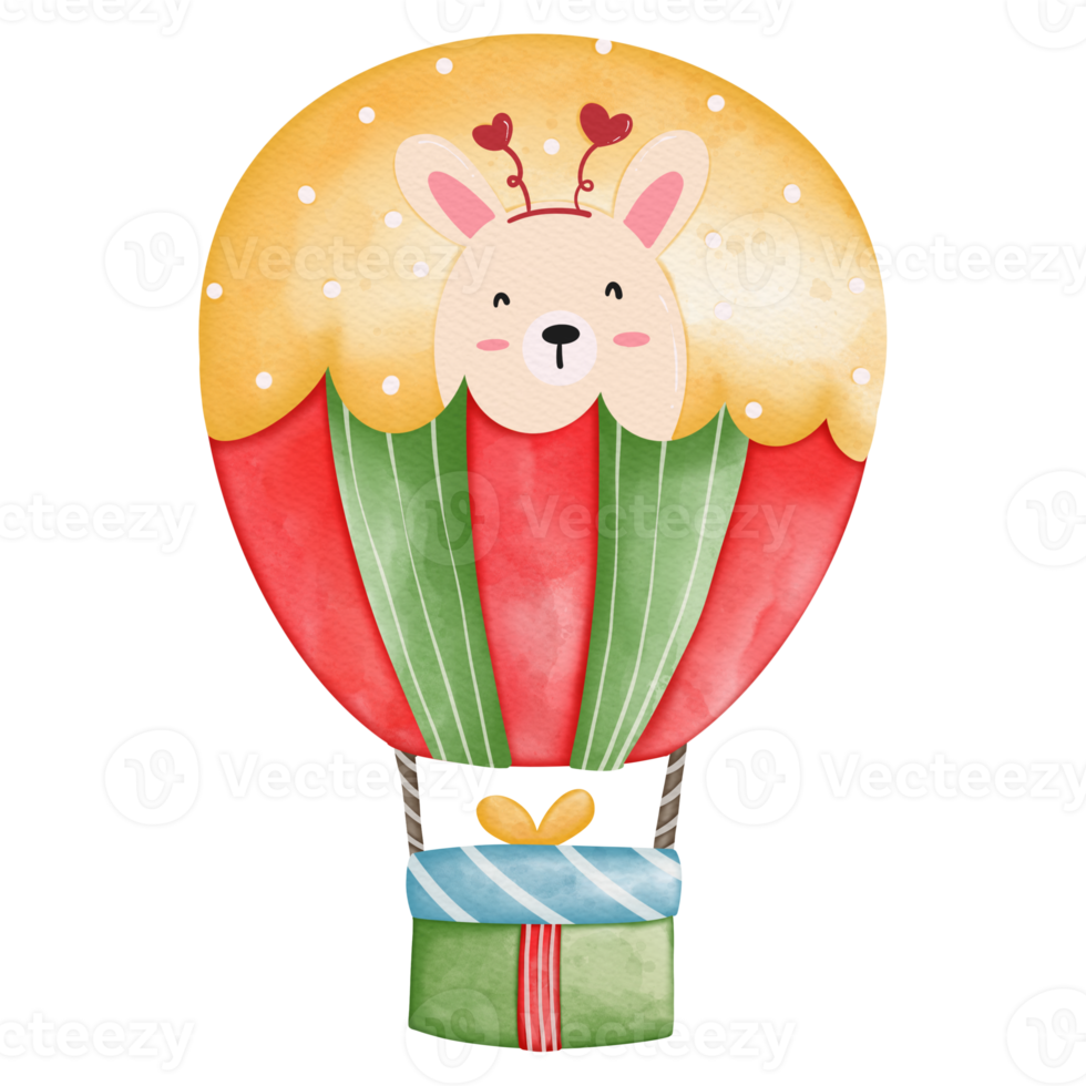 Watercolor cute hot air balloons, amusement park 13078124 PNG