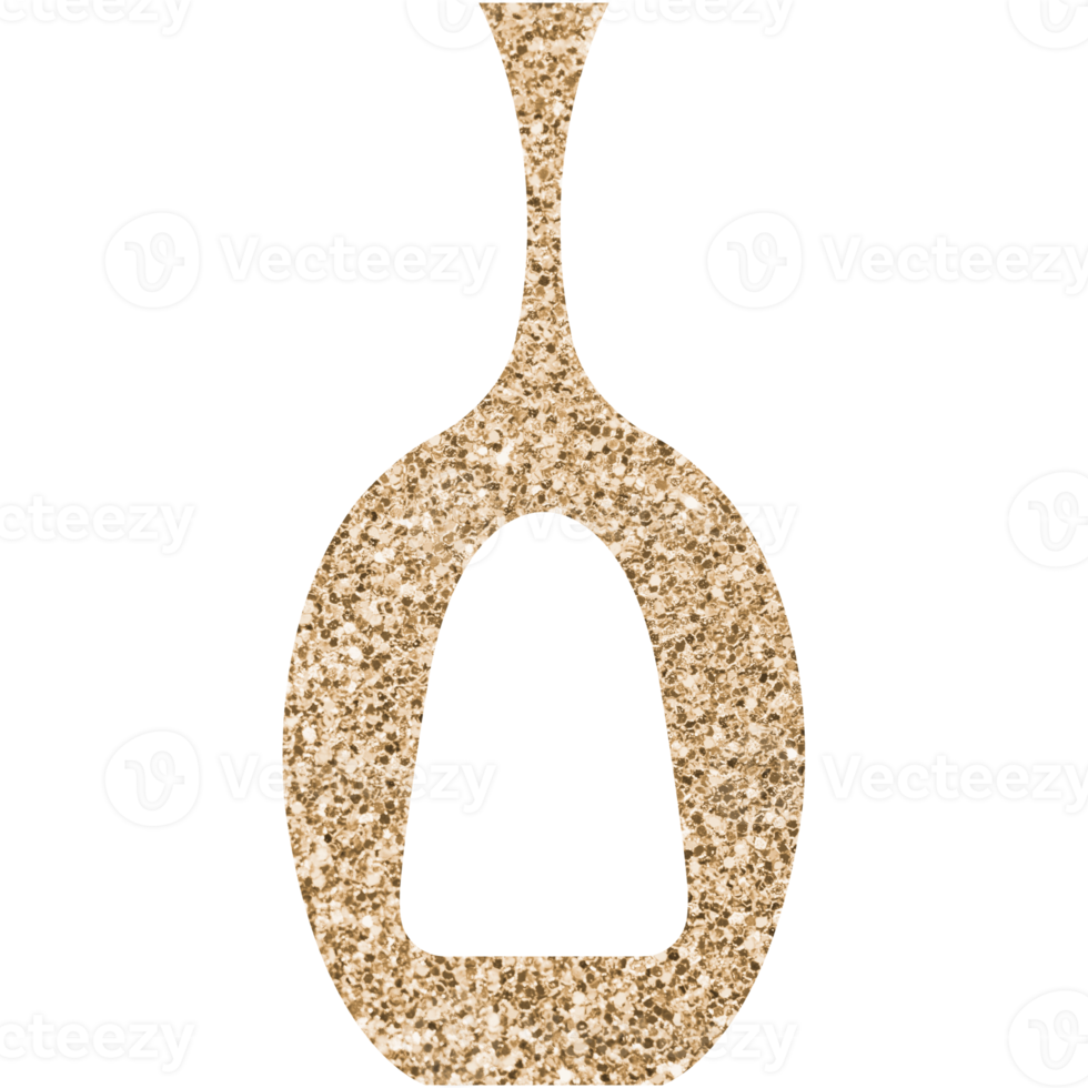 Modern golden boho ceramic vase. Transparent PNG clipart