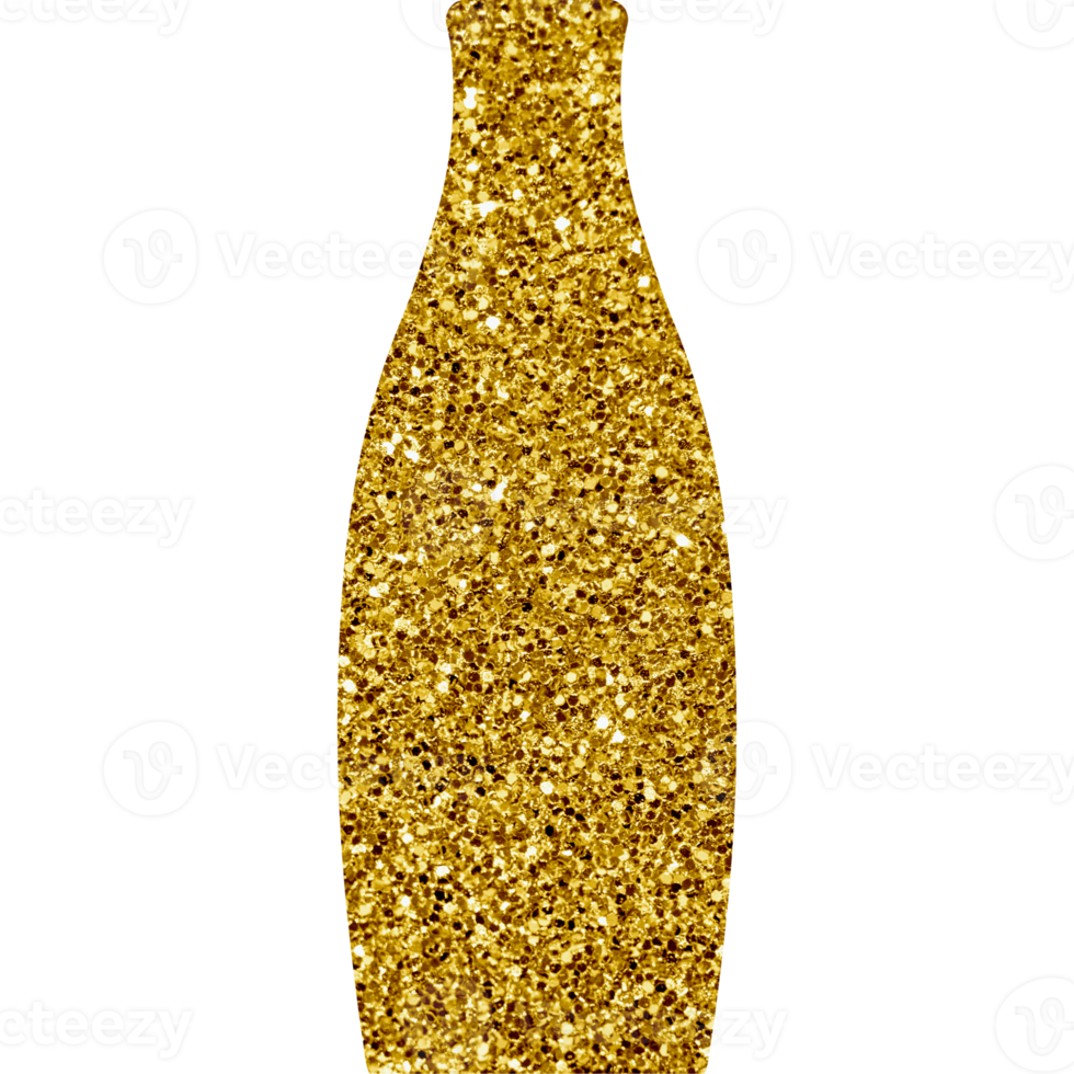 Modern golden boho ceramic vase. Transparent PNG clipart