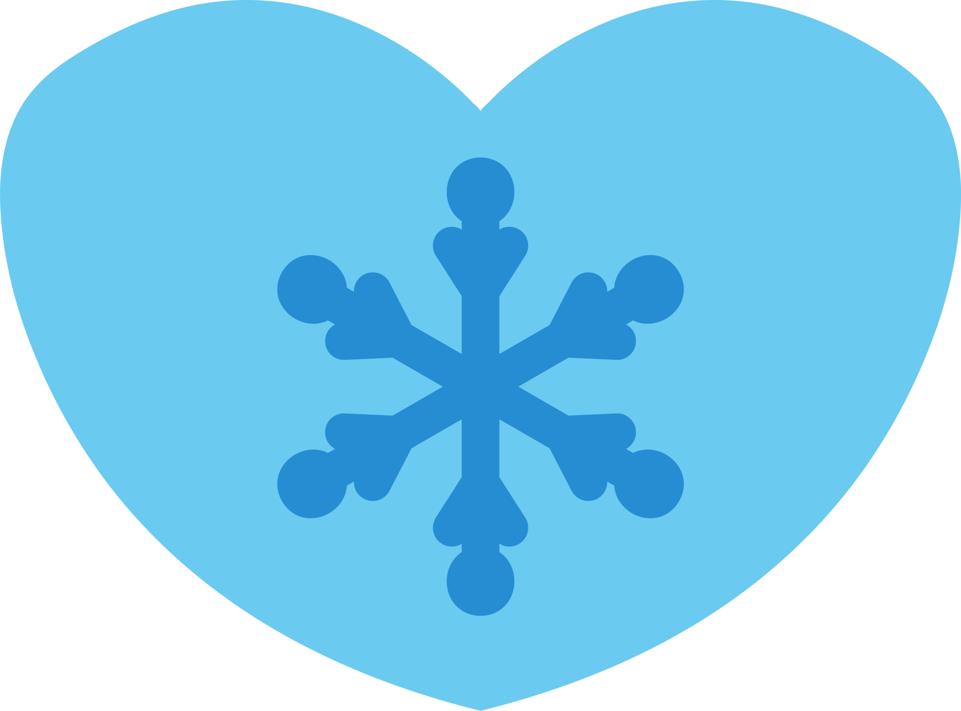 Winter simple blue heart. Transparent PNG clipart for design 13078207 PNG