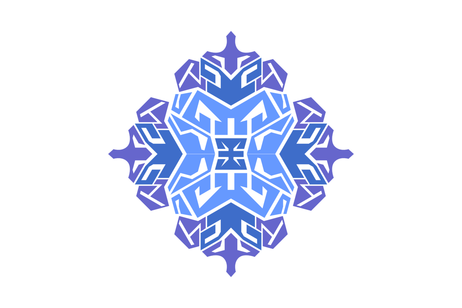 blaues ornament randdesign png