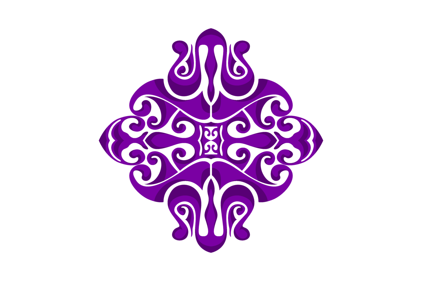 Purple Ornament Border Design png