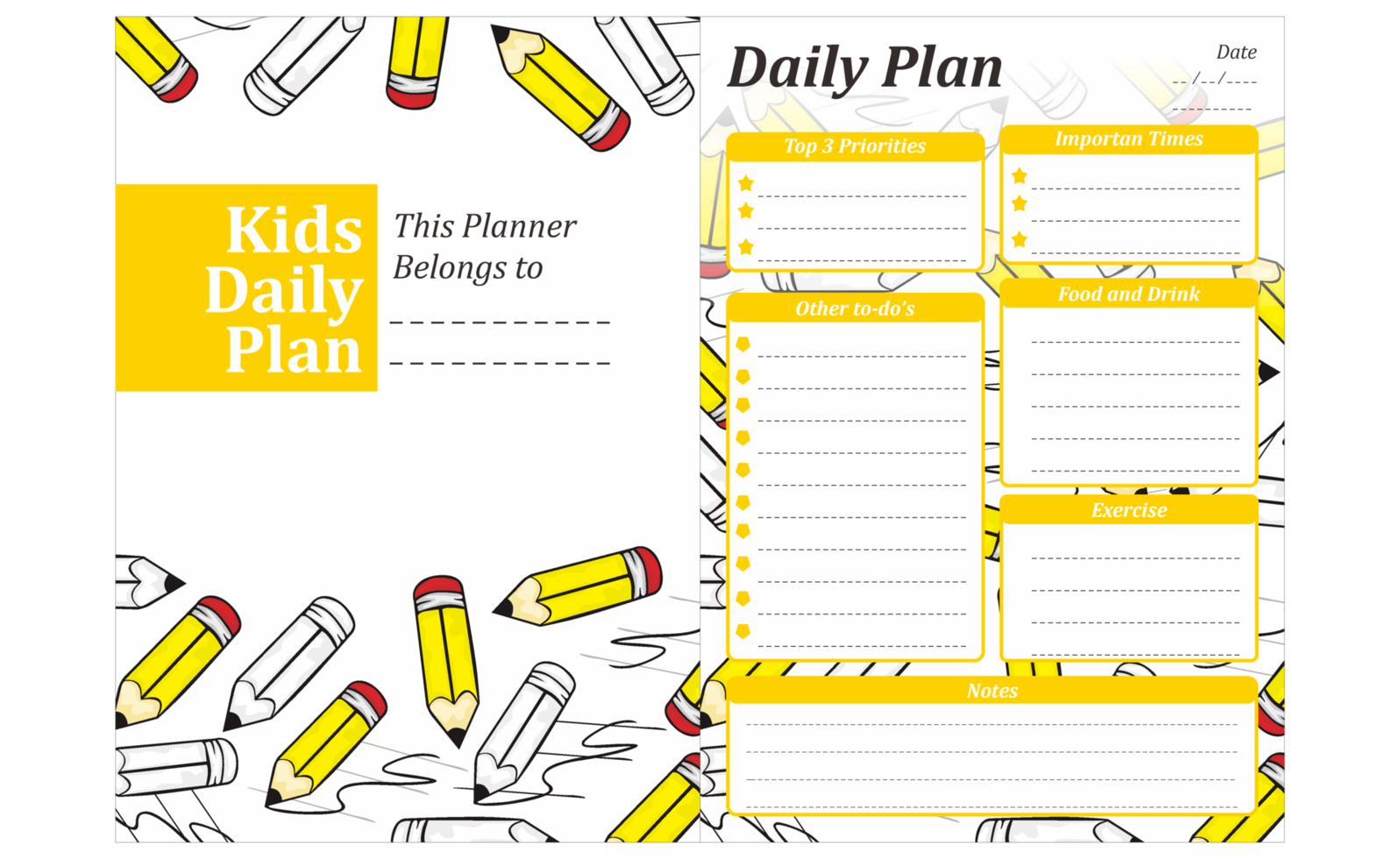 barn dagligen planen design med penna tema png