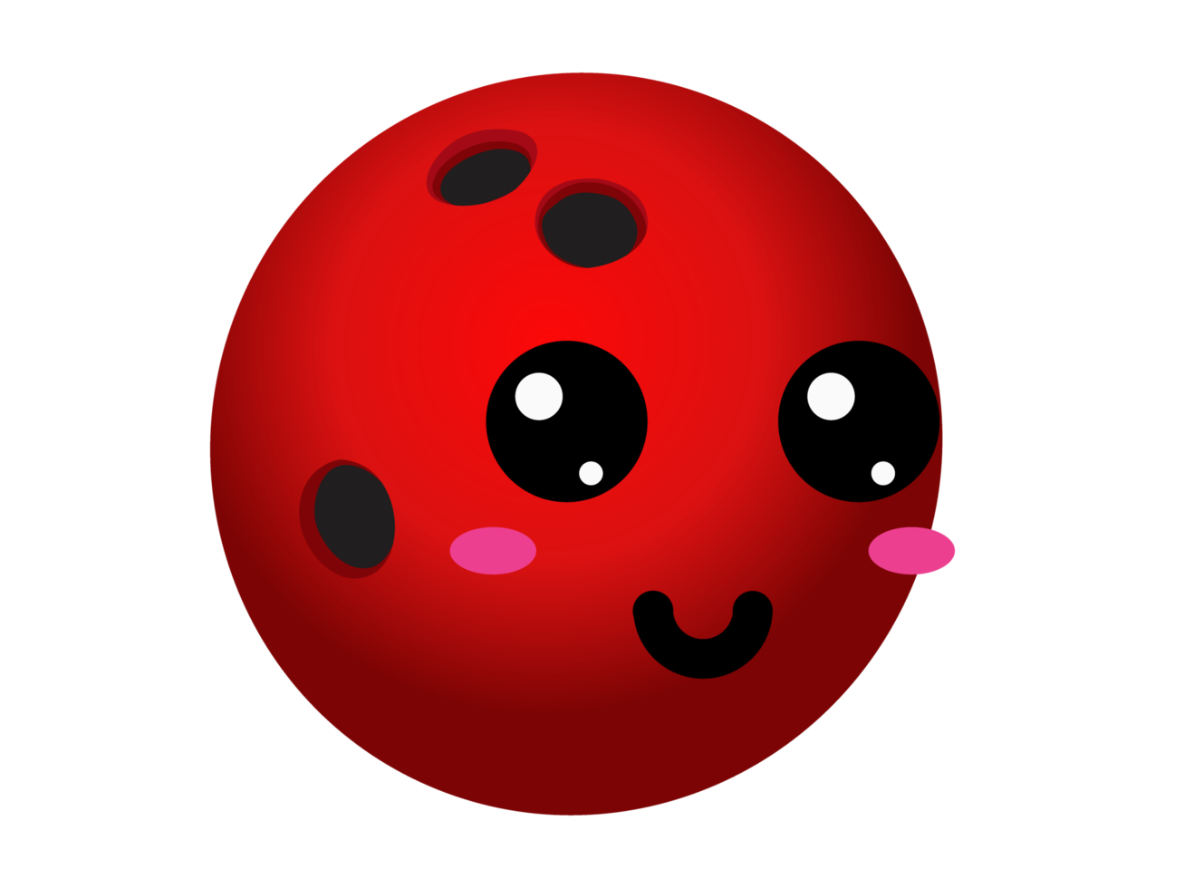 cute ball cartoon character - bowling ball, png