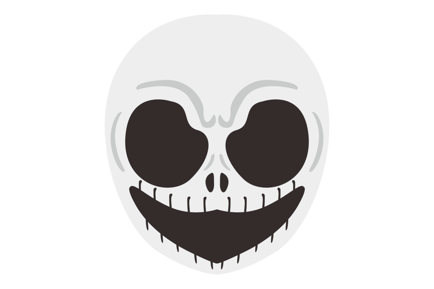 Halloween Monster cartoon character head - smiling kull png