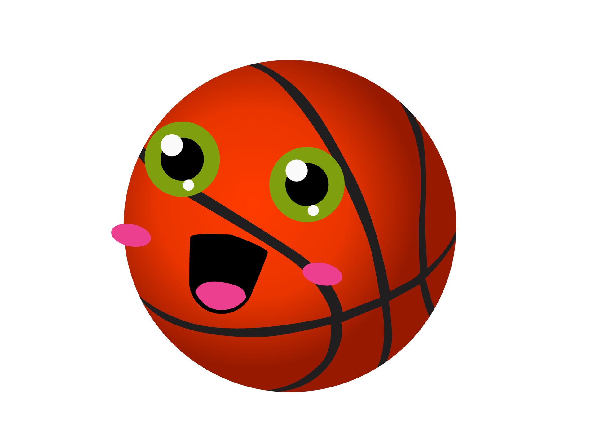 Baixe Personagem de desenho animado com bolas de basquete PNG