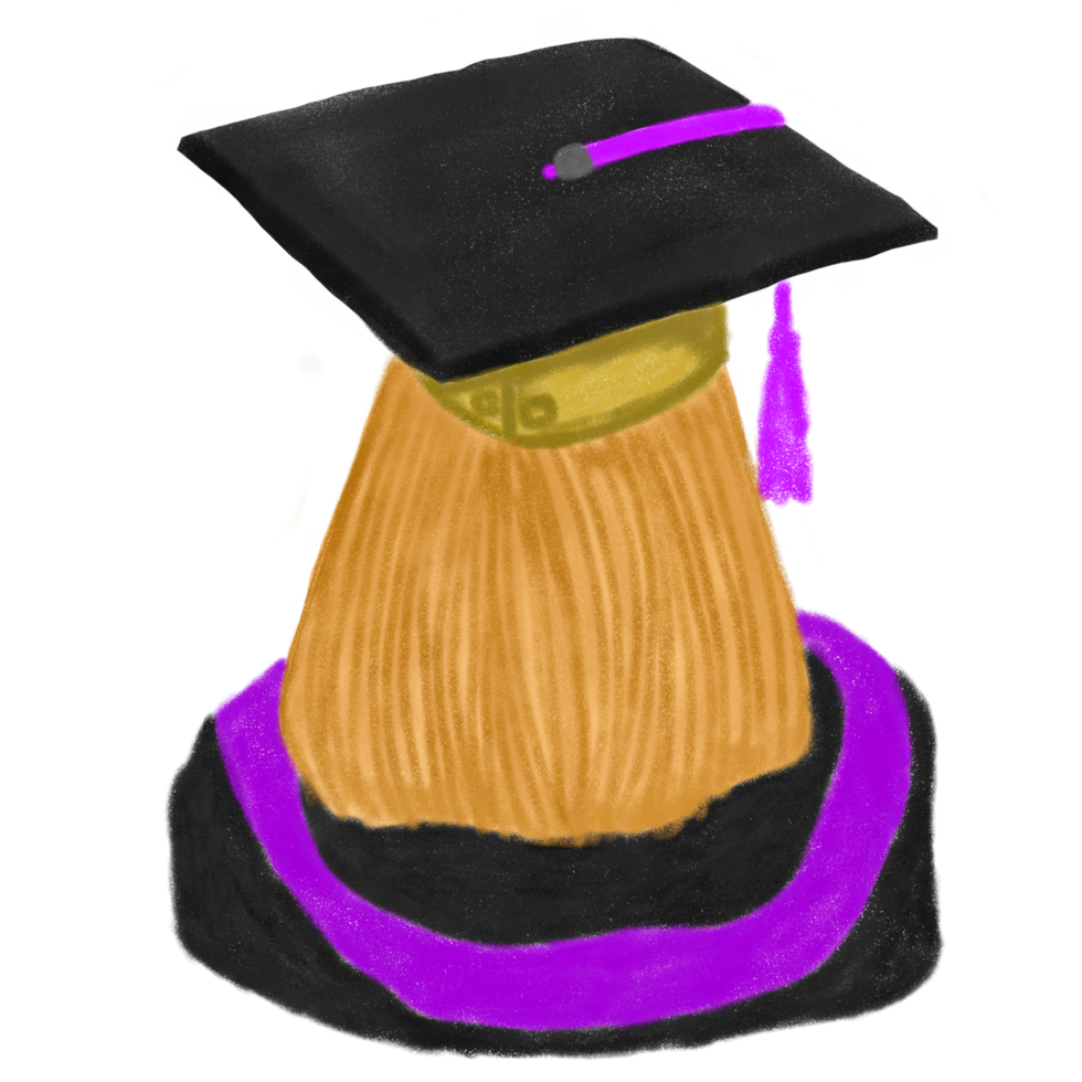 female graduate illustration png