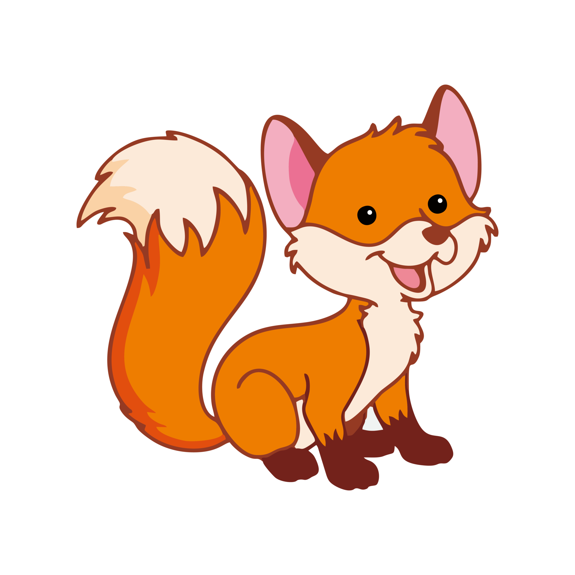 Free Animal cartoon. Cute fox image. Suitable for designing children's  books about the introduction of foxes 13078565 PNG with Transparent  Background