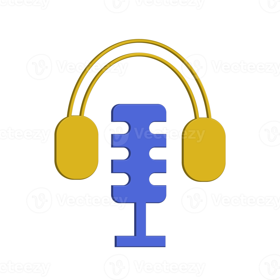 Microphone for podcast png