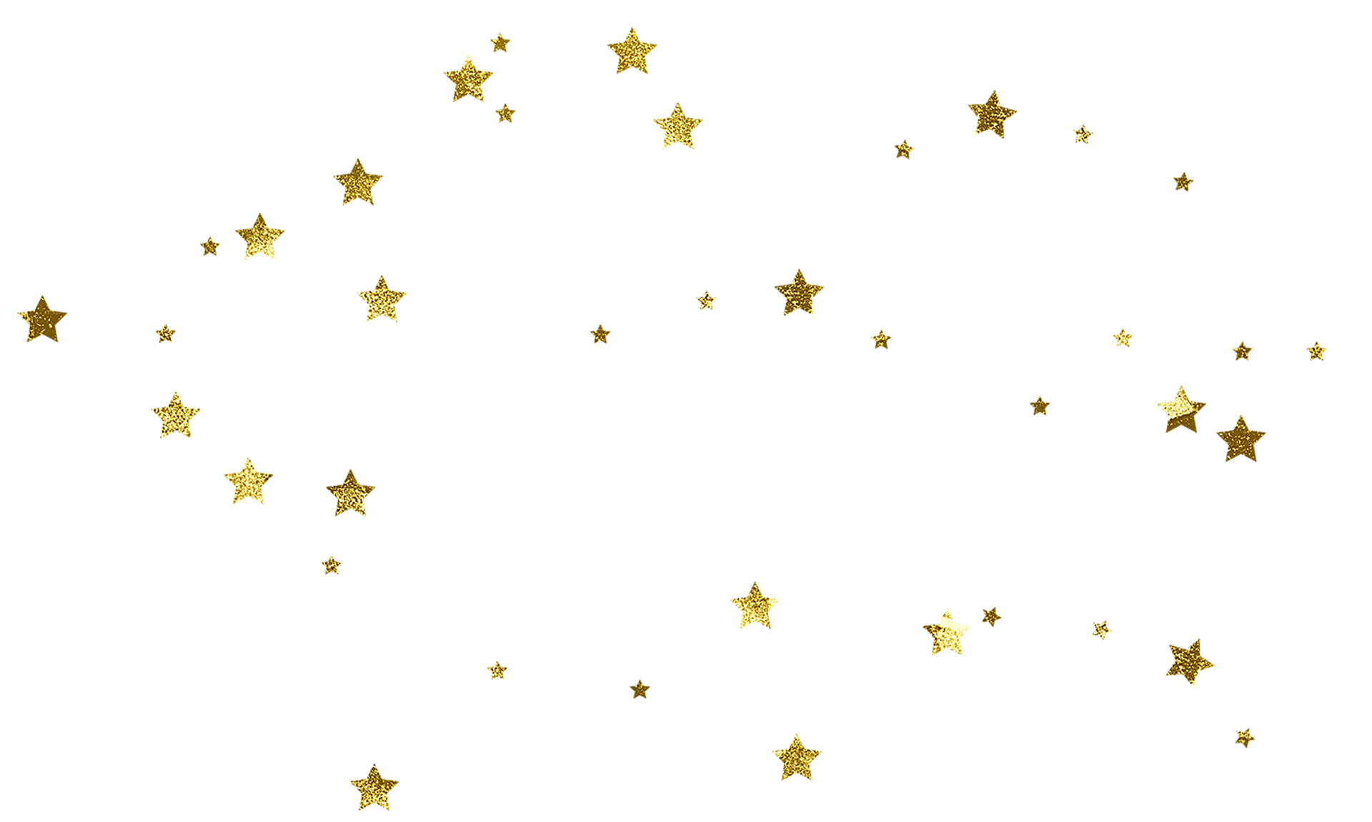 gold stars scattering cut out 13078932 PNG