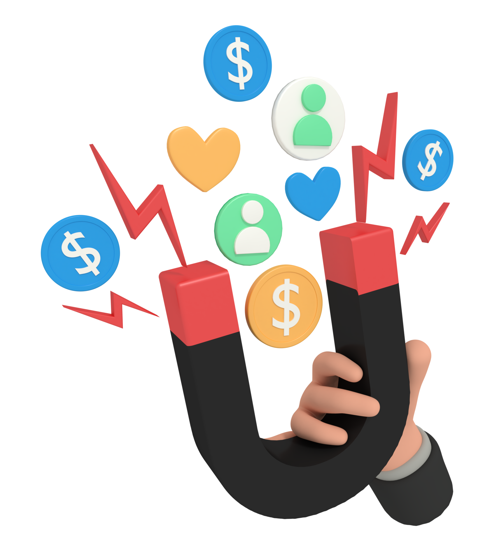 Free 3d Illustration Of A Marketing Strategy Magnet 13079010 PNG With free-3d-illustration-of-a-marketing-strategy-magnet-13079010-png-with