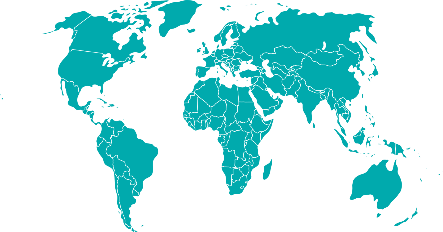 doodle freehand drawing of world map. png