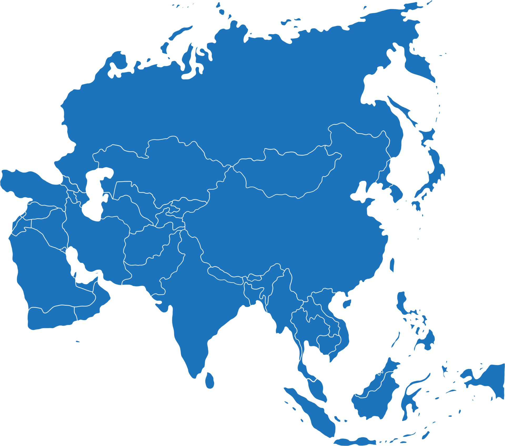 Asia Map PNGs For Free Download