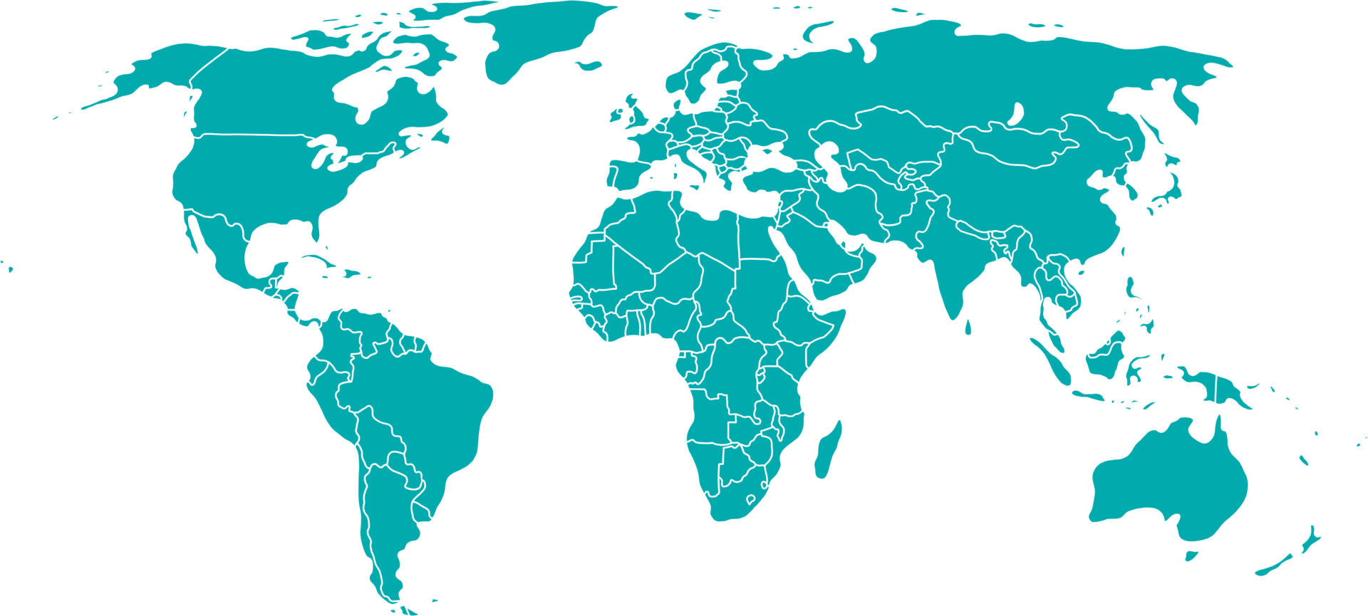 doodle freehand drawing of world map. png