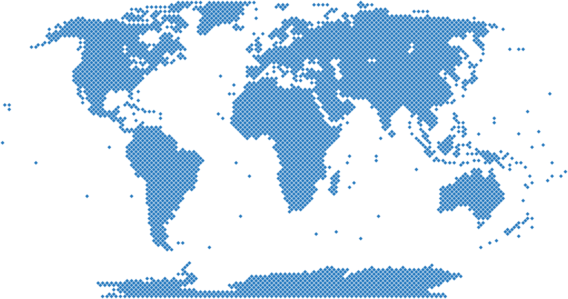 Blue square world map png