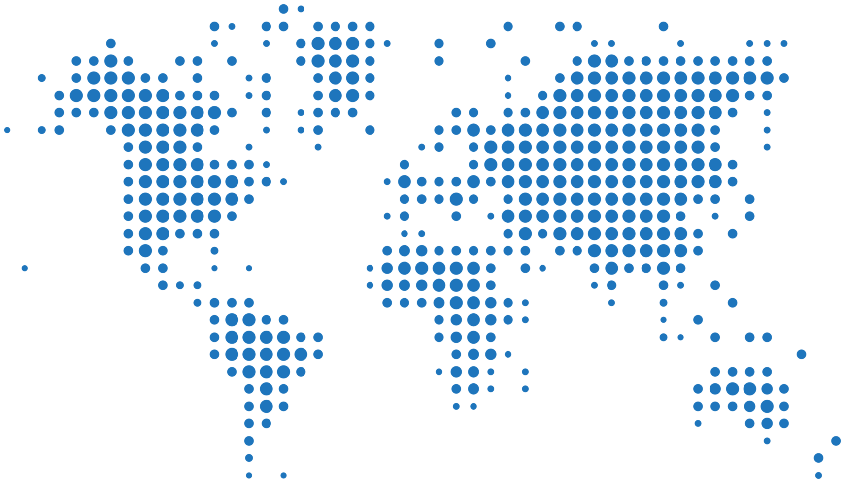 Blue dots world map png