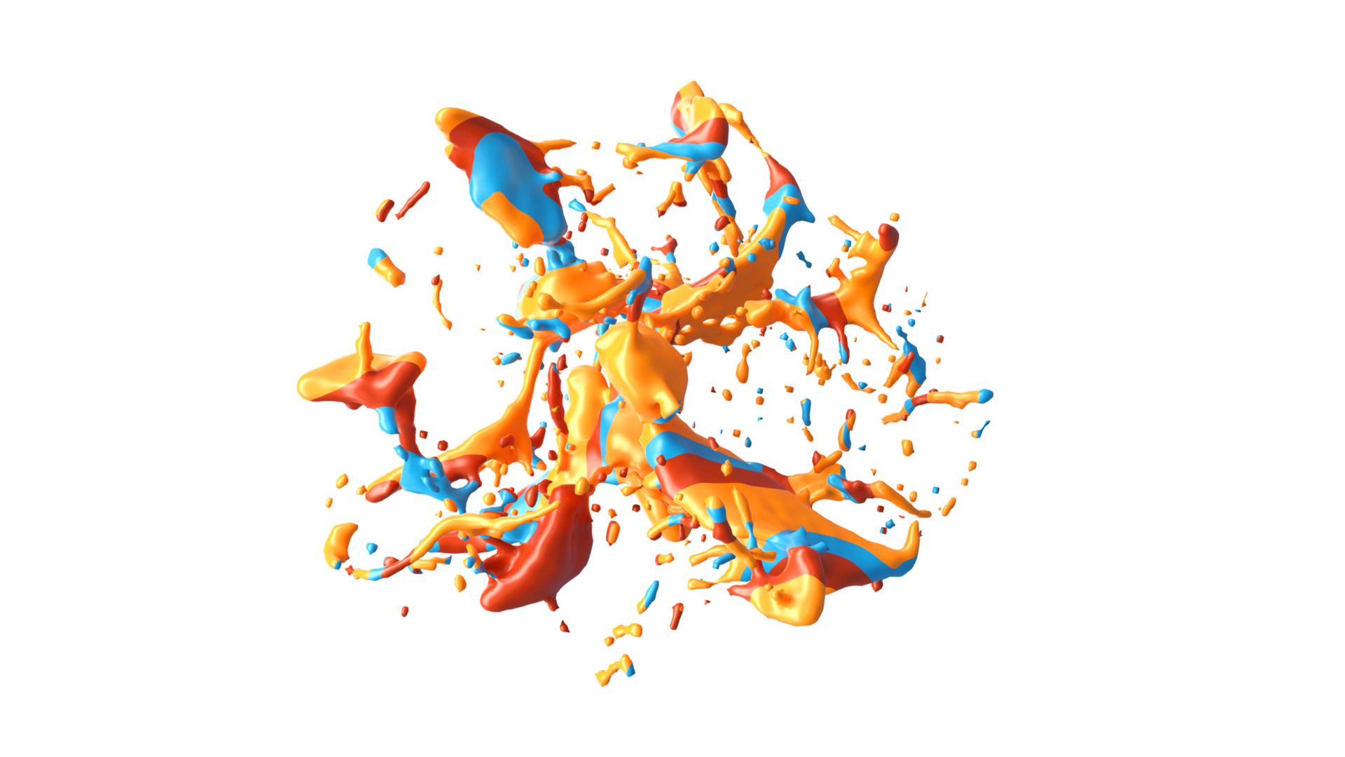 Paint Splatter 3d Transparent